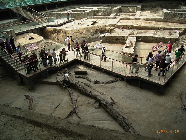02金沙遺址博物館・遺迹館内部